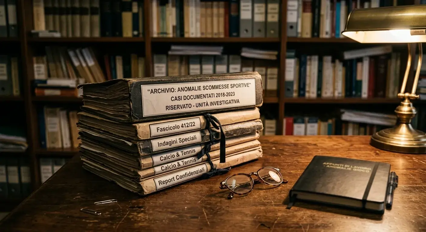Archivio di casi documentati di anomalie nelle scommesse sportive