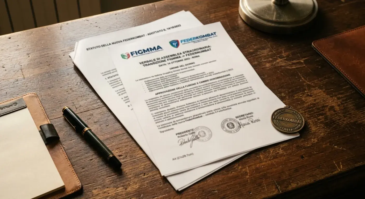 Documenti ufficiali della transizione dalla FIGMMA alla Federkombat nel 2022